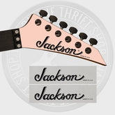 Jackson Made In USA Waterslide Guitar Neck Headstock Transfer Decals (Set of 2)