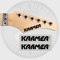 Kramer Waterslide Guitar Neck Headstock Decals (Set of 2)
