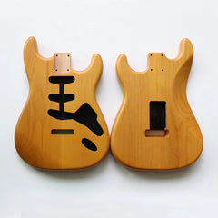 Cxxss Nitro Finished SSS 2 piece Alder Wood Matched ST Guitar Body in Aged nature Color for DIY Electric Guitars
