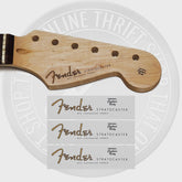 Fender Strat Waterslide Guitar Neck Headstock Decals (Set of 3)