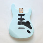 Cxxss Alder Wood Sonic blue SSS ST Electric Guitar Body Nitro Matte Finished for DIY Custom Guitars