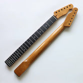 22 Fret Baked Teleguitar neck baked maple wood glossy black wood fingerboard SQ guitar neck