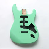 Cxxss Alder Wood Surfing Green SSS Pickup Nitro Paint ST Electric Guitar Body