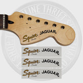 Have one to sell? Sell one like this Sell something else Share Squier by Fender Jaguar Waterslide Guitar Neck Headstocks Decals (Set of 3)