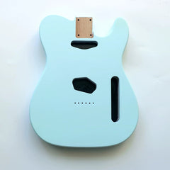 Cxxss Blue Color Standard Route TL Guitar Body Made of Alder Wood In Nitro Satin Finish