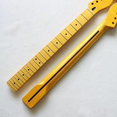 22 Fret Canadian Maple TL Electric Guitar Neck - Yellow