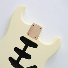 Cxxss DIY Nitro Finished Alder ST Guitar Body in Light Yellow Color for SSS Electric Guitars
