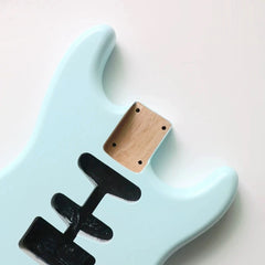 Cxxss Alder Wood Sonic blue SSS ST Electric Guitar Body Nitro Matte Finished for DIY Custom Guitars