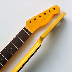 21 Fret Rose Wood Fingerboard Retro TL Guitar Neck - Yellow