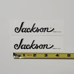 Jackson Made In USA Waterslide Guitar Neck Headstock Transfer Decals (Set of 2)