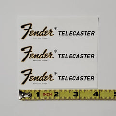 Fender Tele Waterslide Guitar Neck Headstock Decals (Set of 3)