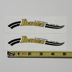 Ibanez Blazer Series Waterslide Guitar Neck Headstock Decals (Set of 2)