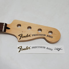 Fender Precision Bass Waterslide Guitar Headstock Decals with CS Logo (Set of 2)