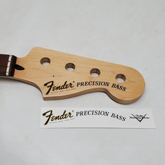 Fender Precision Bass Waterslide Guitar Headstock Decals with CS Logo (Set of 2)