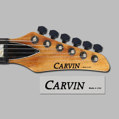 Carvin Made In USA Waterslide Guitar Neck Headstock Transfer Decals (Set of 2)