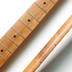 22 Fret Canadian Grilled Maple ST Electric Guitar Neck - Matte Nitro Paint