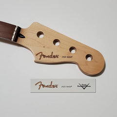 Fender Jazz Bass Waterslide Guitar Neck Headstock Decals with CS Logo (Set of 2)