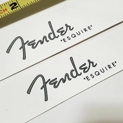 Fender Esquire Waterslide Guitar Neck Headstock Decals with CS Logo (Set of 2)