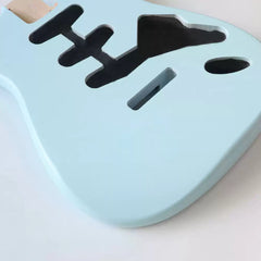 Cxxss Alder Wood Sonic blue SSS ST Electric Guitar Body Nitro Matte Finished for DIY Custom Guitars