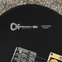 Charvel Made In USA Custom Waterslide Guitar Headstock Decals (WHITE) Set of 2