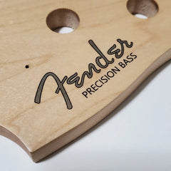 Fender Precision Bass Waterslide Guitar Headstock Decals with CS Logo (Set of 2)