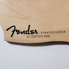 Fender Strat Waterslide Guitar Neck Headstock Decals (Set of 3) Black