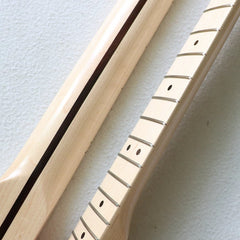 22 Fret Canadian Maple TL Electric Guitar Neck - Natural Wood