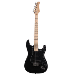 No logo ST Stylish Electric Guitar with Black Pickguard Black