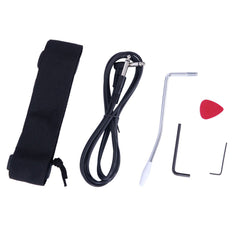 No logo Novice Entry Level 170 Electric Guitar HSH Pickup Bag Strap Paddle Rocker Cable Wrench Tool Sunset Color