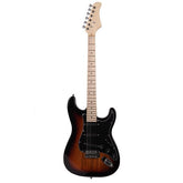 No logo ST Stylish Electric Guitar with Black Pickguard Golden