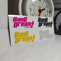 ESP Guitar Head Logo Water Transfer Tearable Film UV Stickers - BanG Dream