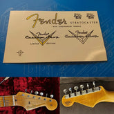Fender custom electric guitar head logo water transfer removable film sticker - ST56/ST57