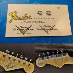 Fender custom electric guitar head logo water transfer removable film sticker - ST65