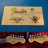 Fender custom electric guitar head logo water transfer removable film sticker - ST75
