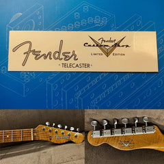 Fender custom electric guitar head logo water transfer removable film sticker - TL56