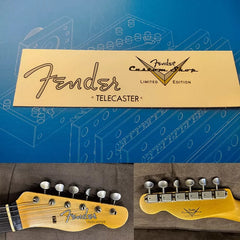 Fender custom electric guitar head logo water transfer removable film sticker - TL61/62