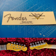 Fender custom electric guitar head logo water transfer removable film sticker - TL63/64