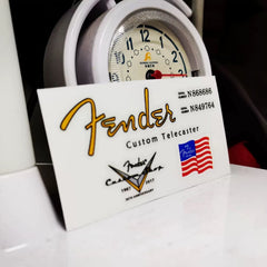 Fender Electric Guitar Head Logo Water Transfer Tearable Film UV Stickers - TL60S