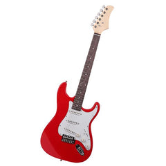 No logo Rosewood Fingerboard Electric Guitar with Shoulder Strap / Guitar Bag / Picks / Cord / Hex Wrench Re
