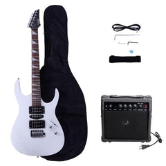 No logo 170 Model With 20W Electric Guitar Pickup Hsh Pickup Guitar Stereo Bag Harness Picks Rocker Connector Wrench Tool White