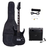Glarry 170 Type Electric Guitar w/ 20W Amplifier - Black