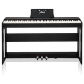Glarry GDP-104 88-Key Home Fully Weighted Hammer-action Keybed Digital Piano - Black