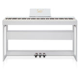 Glarry GDP-104 88-Key Home Fully Weighted Hammer-action Keybed Digital Piano - White