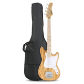 Glarry 30in GB Electric Bass Guitar Short Scale - Burlywood