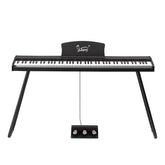 Glarry GPP-110 88 Key Full Size Semi-Weighted Standard Electric Digital Piano Black