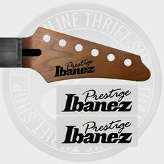 Ibanez Prestige Waterslide Guitar Neck Headstock Transfer Decals (Set of 2)