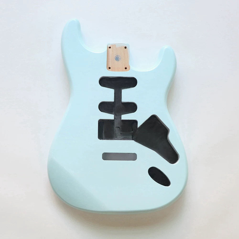 Cxxss Alder Wood Sonic blue SSS ST Electric Guitar Body Nitro Matte Finished for DIY Custom Guitars