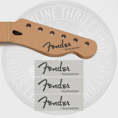 Fender Tele Waterslide Guitar Neck Headstock Decals (Set of 3)