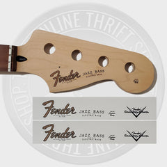 Fender 70's Strat Waterslide Guitar Neck Headstock Decals (Set of 3)