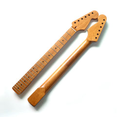 22 Fret Canadian Grilled Maple ST Electric Guitar Neck - Matte Nitro Paint